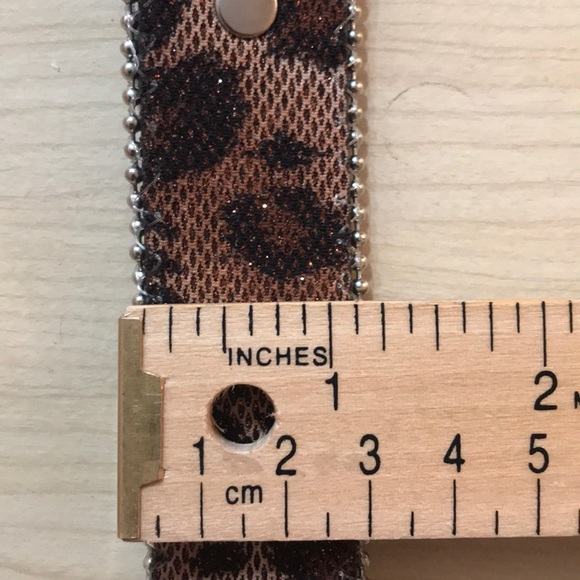 🆕Nocona Belt Co.Girl's Leopard Strap Crystal - Picture 5 of 5